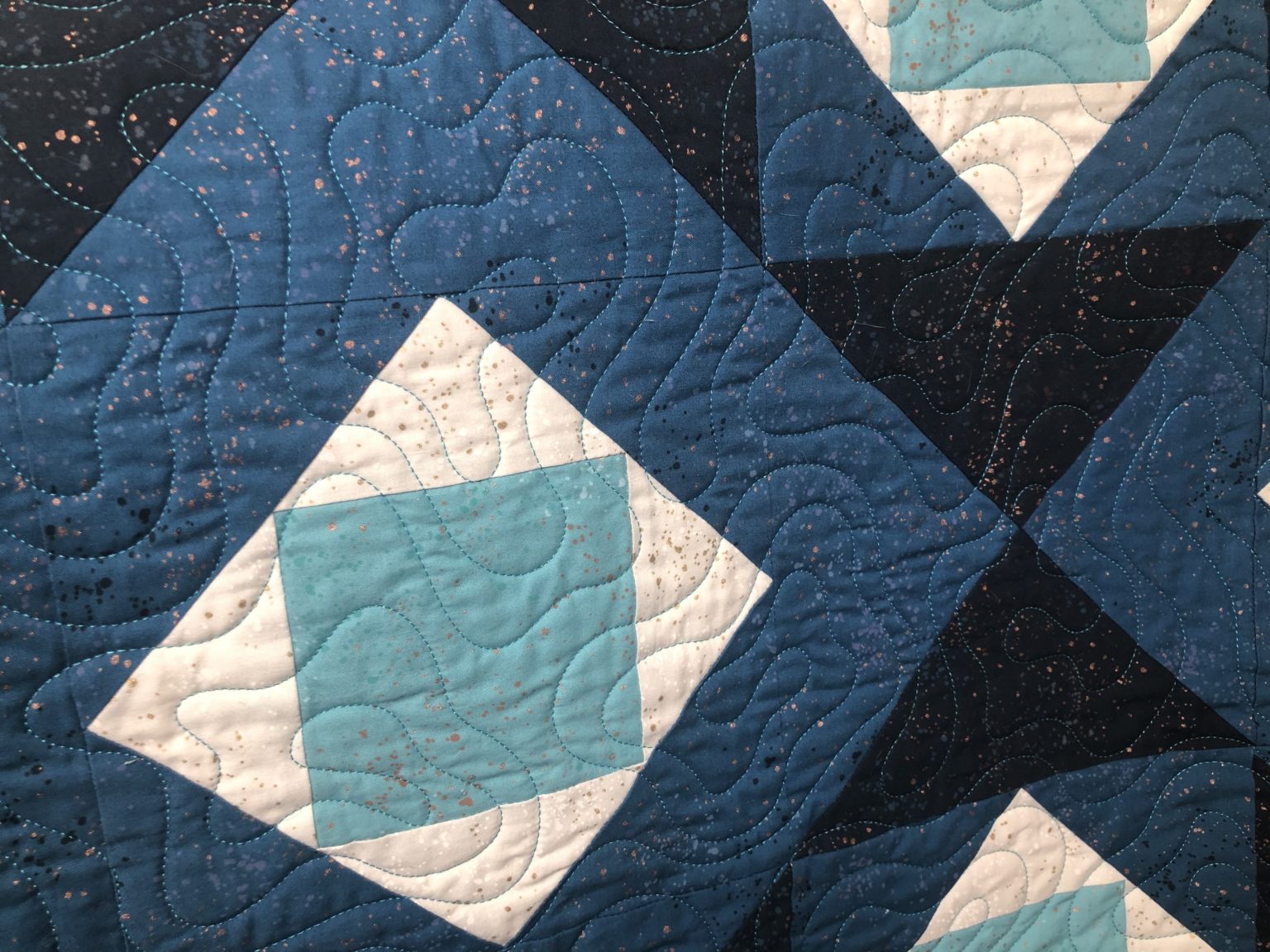Winter Frost Quilt Featured in Quilts & More Studio R Quilts