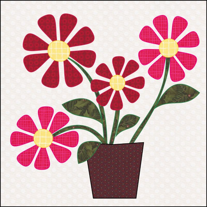 Wildflowers Quilt Block