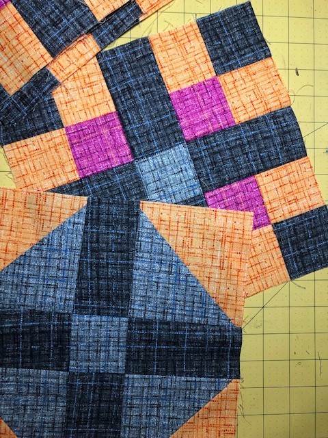 SRQ Fretwork Quilt CoCo Fabric Finished Blocks