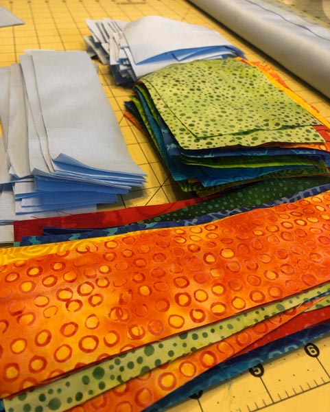 SRQ_Chickadee_Fabric_Cut Chickadee fabric cut for Sticks & Stones quilt top