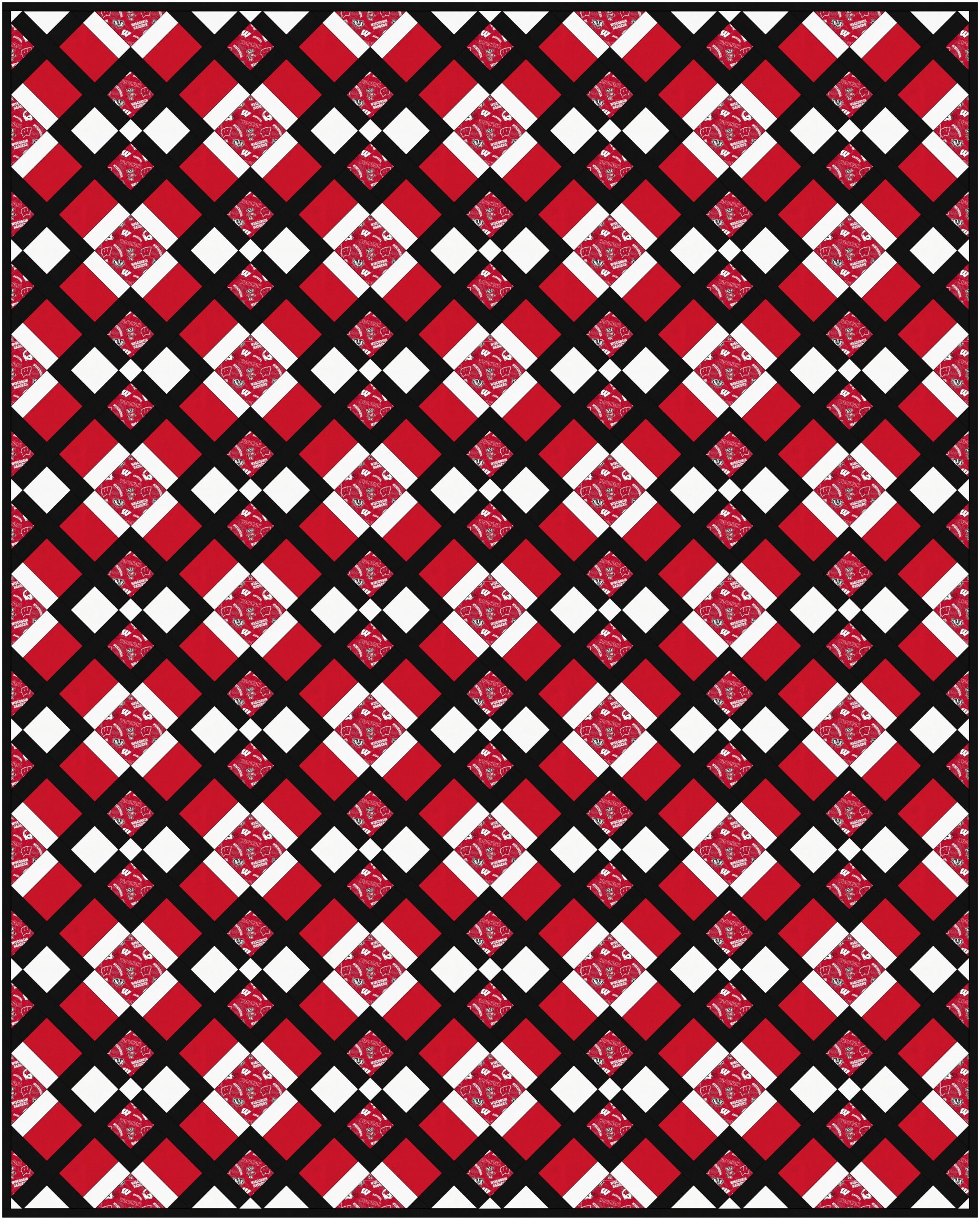 Sock Hop Quilt Pattern Illustration