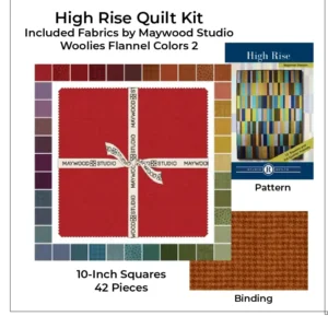 High Rise Quilt Kit – Cozy Flannel Quilt Kit with Pattern & Pre-Cuts