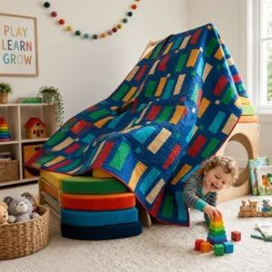 Rebecca Lidstrom's quilt design with intention — a simple two-block Studio R Quilts quilt